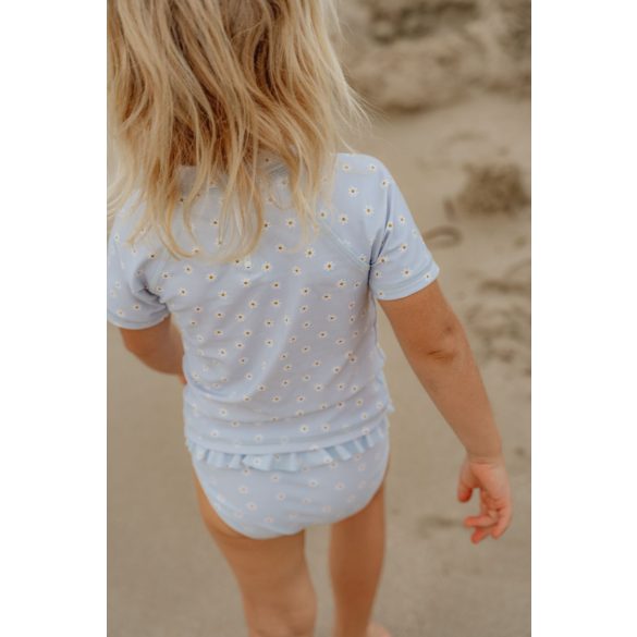 Little Dutch gyerek rövid ujjú UV szűrős úszó póló százszorszép kék - 98/104