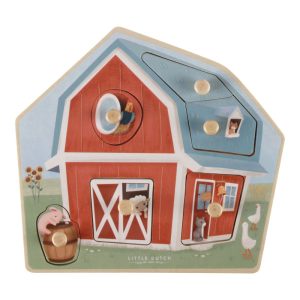 Little Dutch fa formabeillesztő puzzle - Little Farm