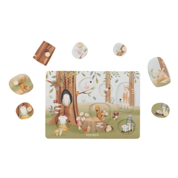 Little Dutch hangos puzzle - Forest Friends