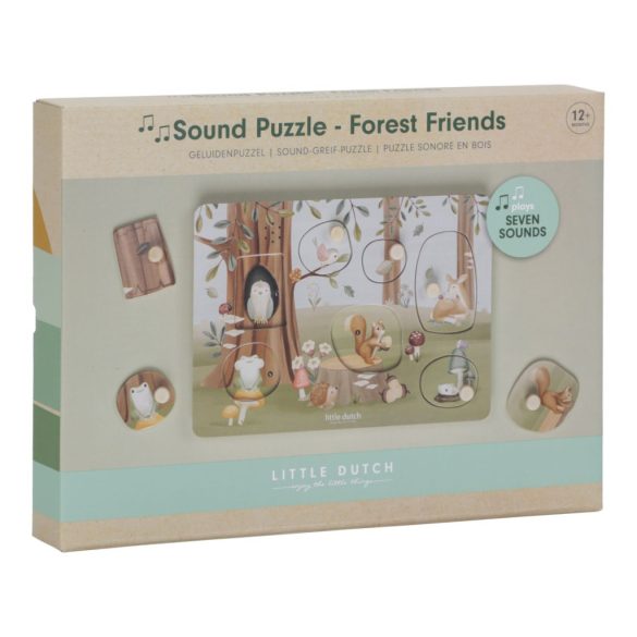 Little Dutch hangos puzzle - Forest Friends